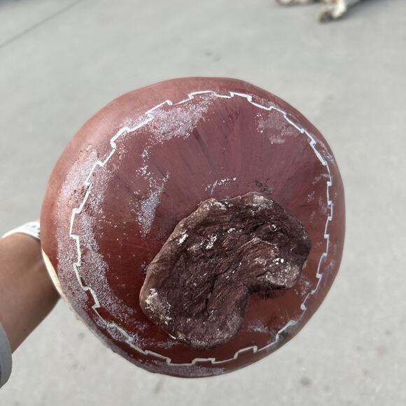 Christmas Santa Gourd Southwest Chili Cactus Hand Painted VTG Folk Art 12” - Picture 5 of 7